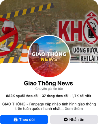 Fanpage Giao Thông News