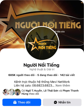 Fanpage Người Nổi Tiếng