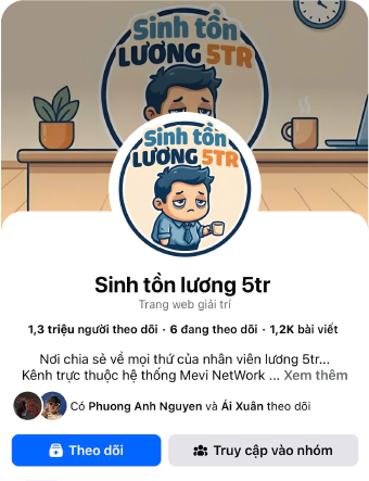 Fanpage Sinh Tồn Lương 5TR